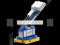 أفران إزالة الغازات من الألومنيوم مدخن تدفق دواري على الحائط الجانبي