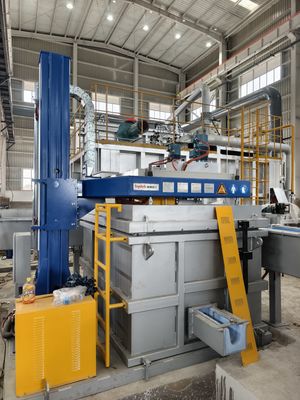 نوع اللوحة فرن الألمنيوم 3500kg لصب سبائك الألومنيوم