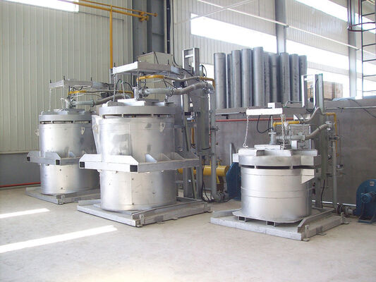 سخان مغرفة الرفع بأسطوانة الهواء مع تزويد طاقة الغاز الطبيعي المسال لنطاق درجة حرارة 500-1200 درجة مئوية