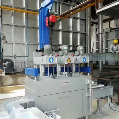 100-600 دورة في الدقيقة نظام تفريغ الألمنيوم عبر الإنترنت مع سطح قذيفة مغسول