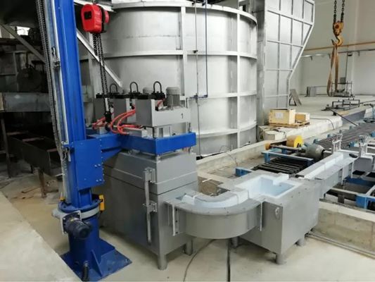 تحسين إنتاج الألومنيوم مع آلة إزالة الغاز من الألومنيوم ذات أربعة دورات 0-600 R / min سرعة الدوار الجرافيت و O2ppm≤5