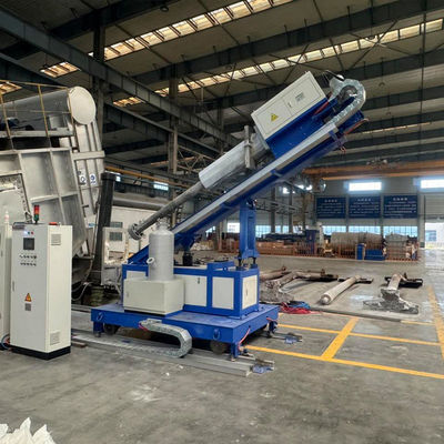 حجم جسيمات تدفق التكرير ≤5mm 15kW طاقة إجمالية آلومينيوم آلة إزالة الغاز للإزالة المتقدمة