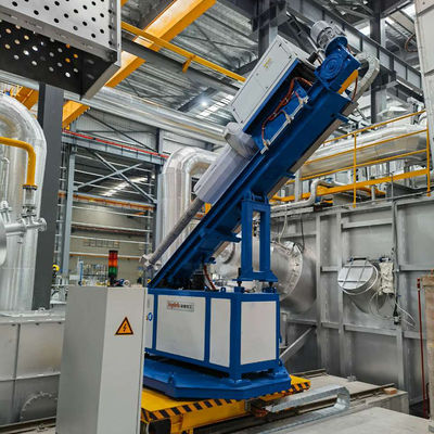 حقن تدفق دواري مع محرك سيرفو لتحكم ضغط الحقن 0-300mm/s سرعة وضغط 25MPa لمصافحة الألومنيوم