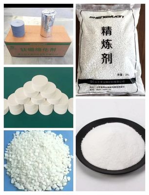 تدفق صقل الألومنيوم من الدرجة الصناعية لتحقيق كفاءة عالية في إزالة الغازات وإزالة الهيدروجين في الألومنيوم المنصهر