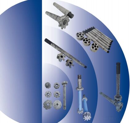 عمود الدوار من الجرافيت لمستقذ التدفق الدوار مع مقاومة درجات الحرارة العالية ومقاومة الصدمات الحرارية والزبدة الذاتية