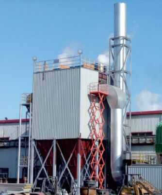 جمع الغبار من الكتيبة الصديقة للبيئة مع حجم الهواء الكبير وكفاءة عالية في إزالة الغبار ونظام التحكم في PLC