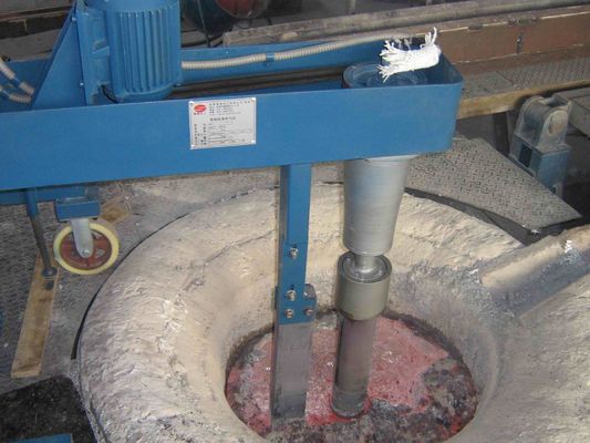 1.1KW 600 Rpm وحدة التفريغ الدوراني لعملية تكرير الألومنيوم