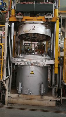 فرن قابض الألمنيوم الدوار 800KG لصهر الألومنيوم السائل