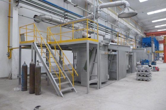 الأفران الصناعية وفرن صهر الألمنيوم LPG NG الغاز الطبيعي للذوبان