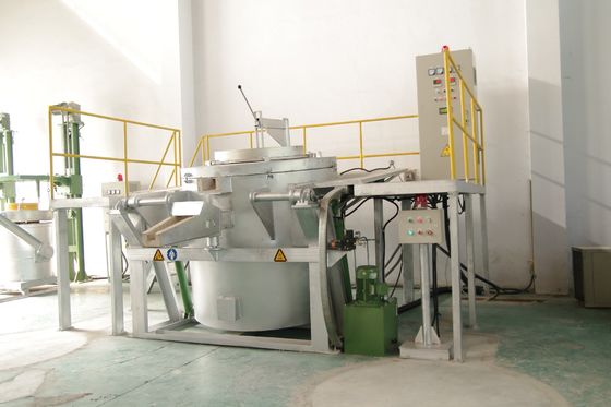 600KG 960C فرن صهر الألومنيوم فرن غاز سبائك الألومنيوم بوتقة