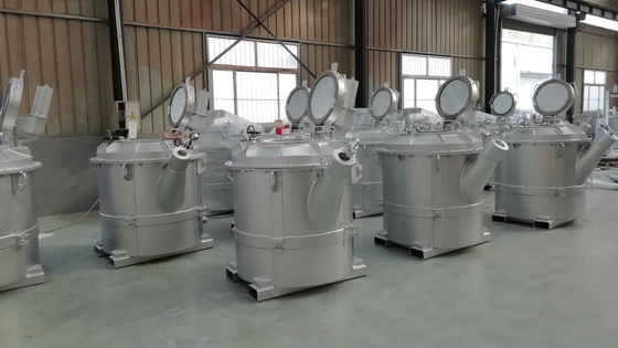 مغرفة خالية من الغبار 1200 كجم فرن تعدين مغرفة من الحديد الزهر لصب الرصاص 2.5t / M3