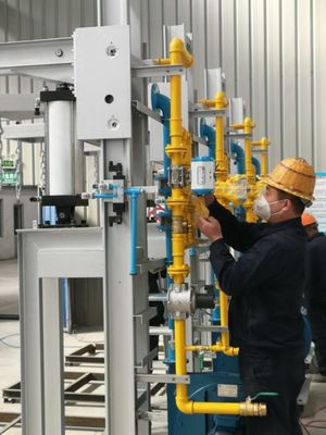 NG الطبيعي مغرفة التسخين المسبق 900C الهواء الروتاري التسخين لمصنع الصب
