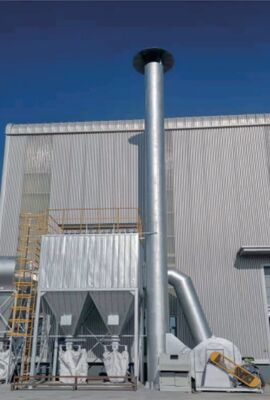 جمع الغبار من الكتيبة الصديقة للبيئة مع حجم الهواء الكبير وكفاءة عالية في إزالة الغبار ونظام التحكم في PLC